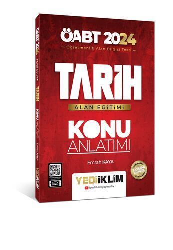 Yediiklim Yayınları 2024 ÖABT Tarih Alan Eğitimi Konu Anlatımı