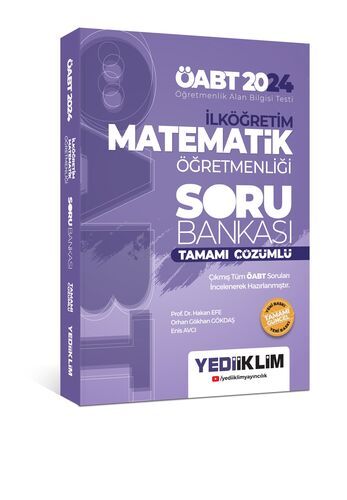 Yediiklim Yayınları 2024 ÖABT İlköğretim Matematik Öğretmenliği Tamamı Çözümlü Soru Bankası