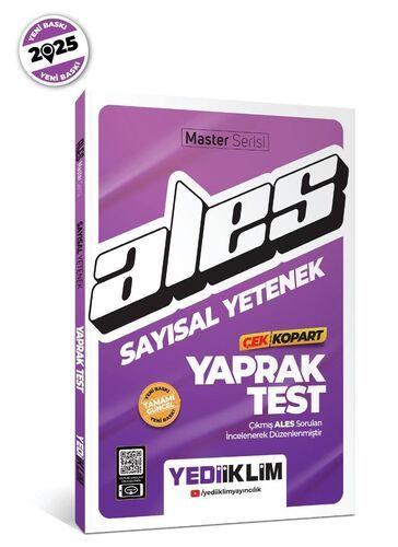 Yediiklim Yayınları 2025 Ales Sayısal Yetenek Çek Kopart Yaprak Test