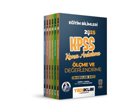 Yediiklim Yayınları 2025 KPSS Eğitim Bilimleri Konu Anlatımlı Modüler Set