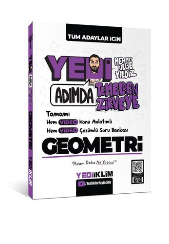 Yediiklim Yayınları Yedi Adımda Temelden Zirveye Geometri Video Konu Anlatımlı Video Çözümlü Soru Bankası