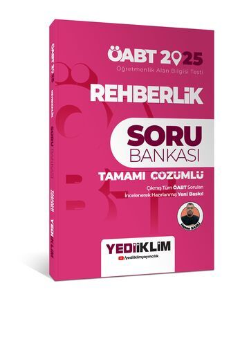 Yediiklim Yayınları 2025 ÖABT Rehberlik Tamamı Çözümlü Soru Bankası