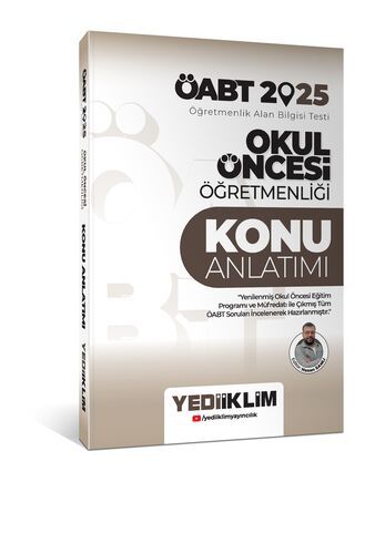 Yediiklim Yayınları 2025 ÖABT Okul Öncesi Öğretmenliği Konu Anlatımı