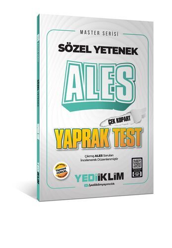 Yediiklim Yayınları Ales Sözel Yetenek Çek Kopart Yaprak Test