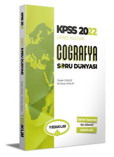 Yediiklim Yayınları 2022 KPSS Genel Kültür Coğrafya Soru Dünyası