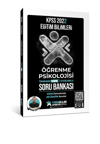 Yediiklim Yayınları 2022 KPSS Eğitim Bilimleri Atölye Serisi Öğrenme Psikolojisi Tamamı Video Çözümlü Soru Bankası