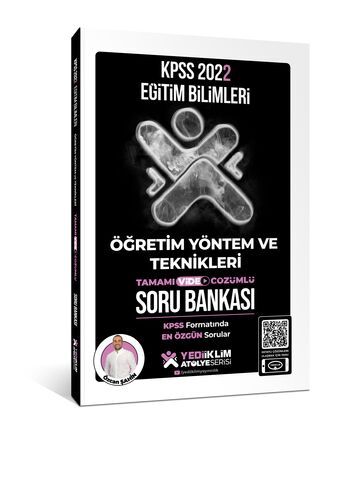 Yediiklim Yayınları 2022 KPSS Eğitim Bilimleri Atölye Serisi Öğretim Yöntem ve Teknikleri Tamamı Video Çözümlü Soru Bankası