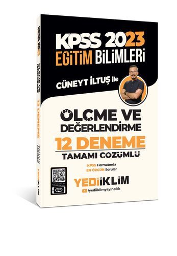 Yediiklim Yayınları 2023 KPSS Eğitim Bilimleri Ölçme ve Değerlendirme Tamamı Çözümlü 12 Deneme