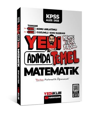 Yediiklim Yayınları KPSS-ALES-DGS Yedi Adımda Temel Matematik Video Konu Anlatımlı Video Çözümlü Soru Bankası