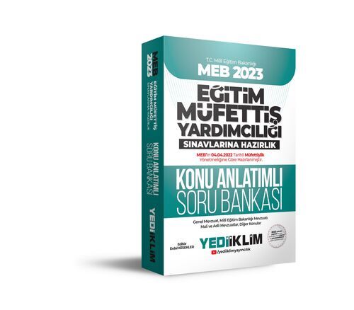 Yediiklim Yayınları 2023 MEB Eğitim Müfettiş Yardımcılığı Sınavlarına Hazırlık Konu Anlatımlı Soru Bankası