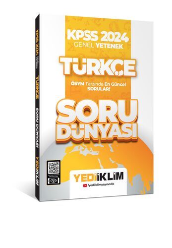 Yediiklim Yayınları KPSS 2024  Genel Yetenek Türkçe Soru Dünyası