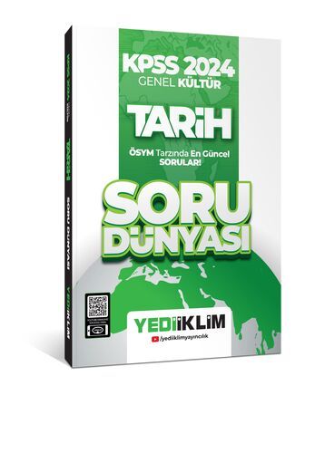 Yediiklim Yayınları KPSS 2024  Genel Kültür Tarih Soru Dünyası