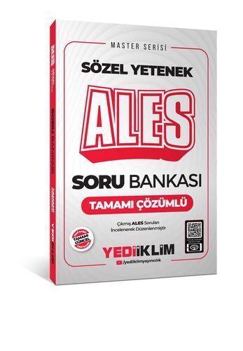 Yediiklim Yayınları 2025 ALES Sözel Yetenek Tamamı Çözümlü Soru Bankası