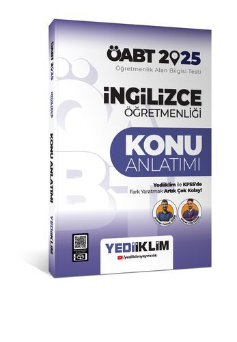 Yediiklim Yayınları 2025 ÖABT İngilizce Öğretmenliği Konu Anlatımı