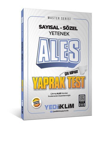 Yediiklim Yayınları 2025 Master Serisi ALES Sayısal-Sözel Yetenek Çek Kopart Yaprak Test