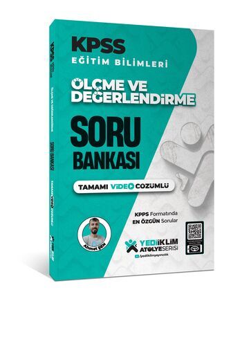 Yediiklim Yayınları 2025 Atölye Serisi KPSS Eğitim Bilimleri Ölçme ve Değerlendirme Tamamı Video Çözümlü Soru Bankası