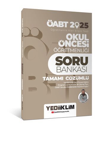 Yediiklim Yayınları 2025 ÖABT Okul Öncesi Öğretmenliği Tamamı Çözümlü Soru Bankası