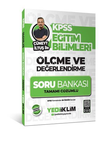 Yediiklim Yayınları KPSS Eğitim Bilimleri Ölçme ve Değerlendirme Cüneyt İltuş İle Tamamı Çözümlü Soru Bankası