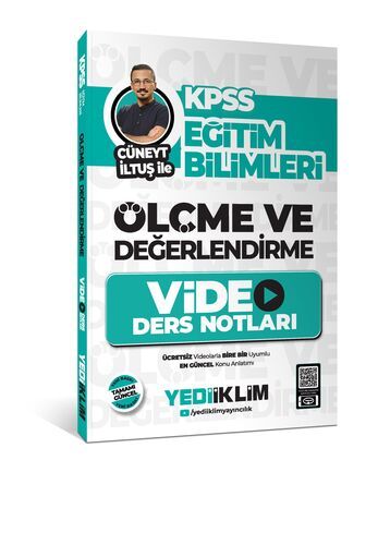 Yediiklim Yayınları KPSS Eğitim Bilimleri Ölçme ve Değerlendirme Cüneyt İltuş İle Video Ders Notları