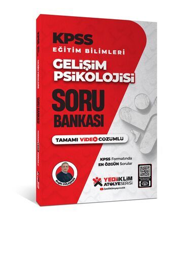 Yediiklim Yayınları KPSS Eğitim Bilimleri Gelişim Psikolojisi Tamamı Video Çözümlü Soru Bankası