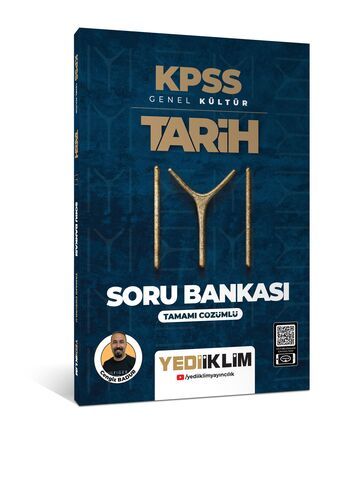 Yediiklim Yayınları KPSS Genel Kültür Tarih Tamamı Çözümlü Soru Bankası 