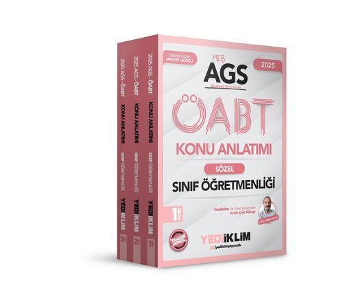 Yediiklim Yayınları 2025 MEB AGS ÖABT Sınıf Öğretmenliği Konu Anlatımı (3 Cilt)