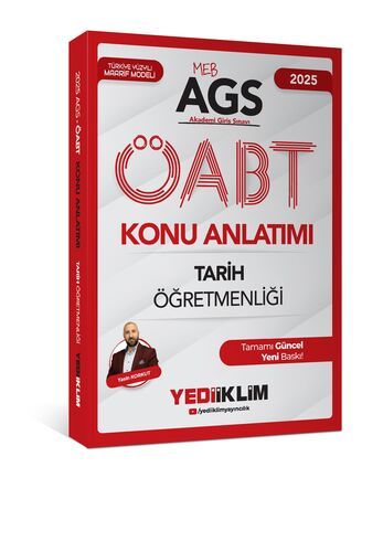 Yediiklim Yayınları 2025 MEB AGS ÖABT Tarih Öğretmenliği Konu Anlatımı