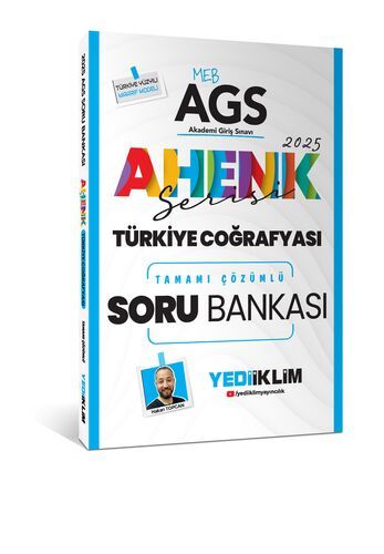 Yediiklim Yayınları 2025 MEB AGS Ahenk Serisi Türkiye Coğrafyası Tamamı Çözümlü Soru Bankası