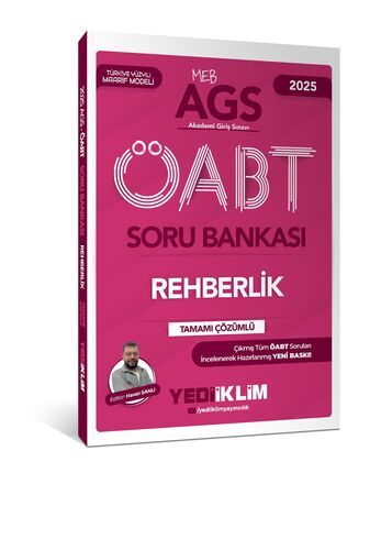 Yediiklim Yayınları 2025 MEB AGS ÖABT Rehberlik Tamamı Çözümlü Soru Bankası