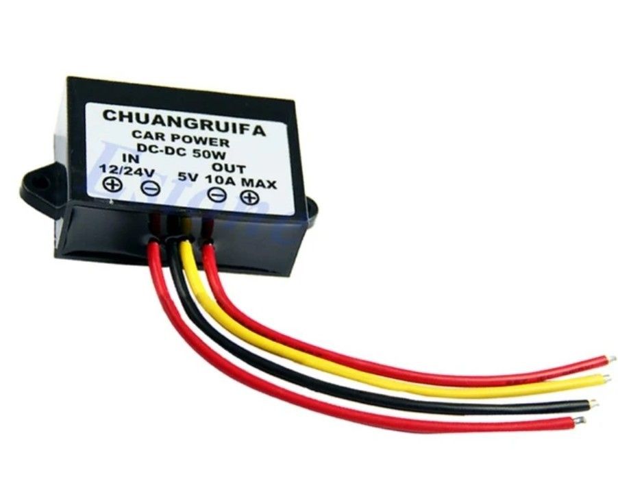 12/24V - 5V 10A 50W Plastik Converter #2