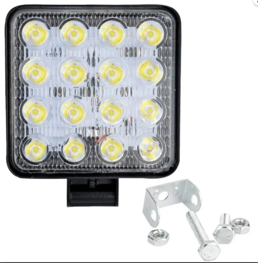 16 Ledli 48W 9-80V Kare Çalışma Lambası