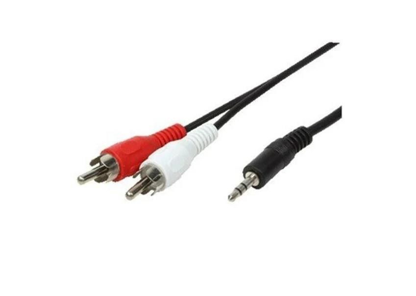 3.5mm Stereo Erkek / 2 Rca Erkek 1.5m Kablo