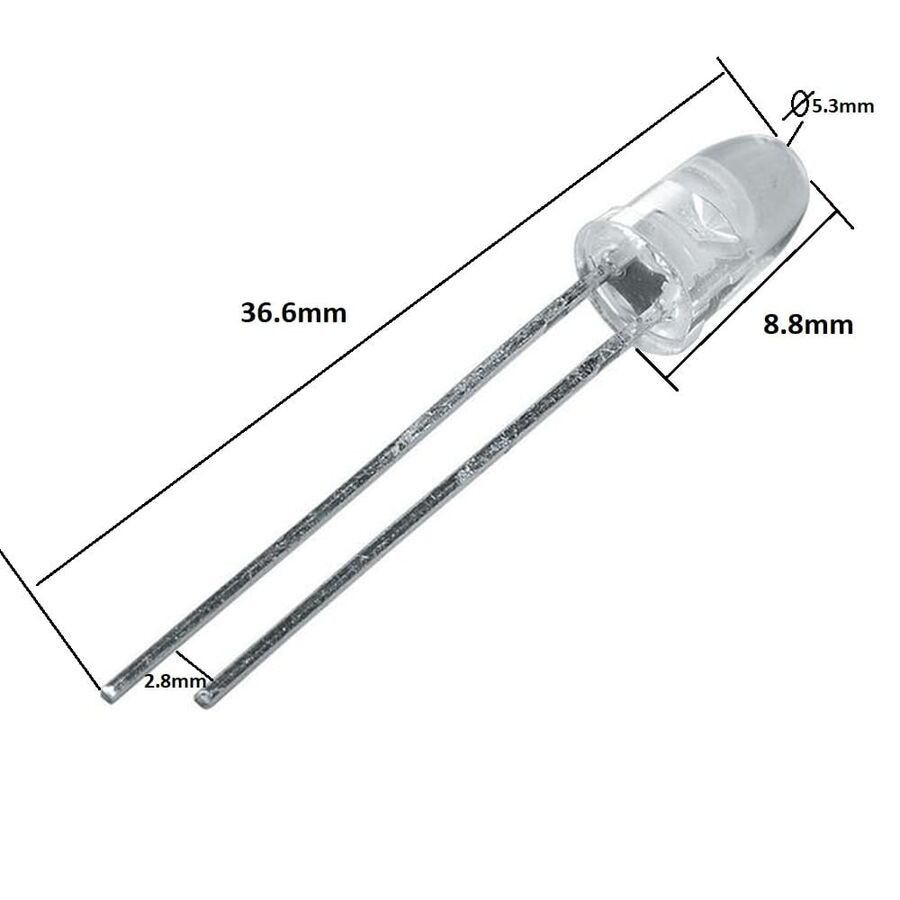 5mm Şeffaf Led Kırmızı (p1000) #2