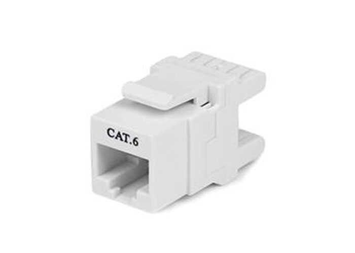 8P8C Cat6 180 Derece Keystone Jack Beyaz