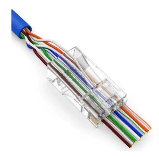 8P8C Cat6 RJ45 Jack Konnektör (100 lü Paket) #4