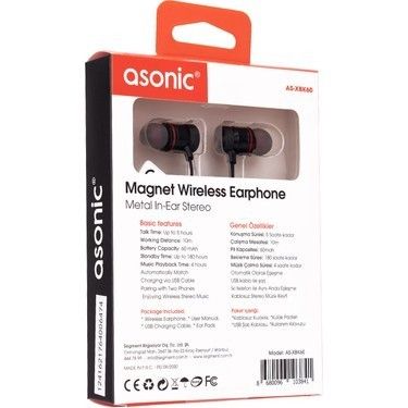 Asonic AS-XBK60 Siyah Bluetooth Kulaklık #2