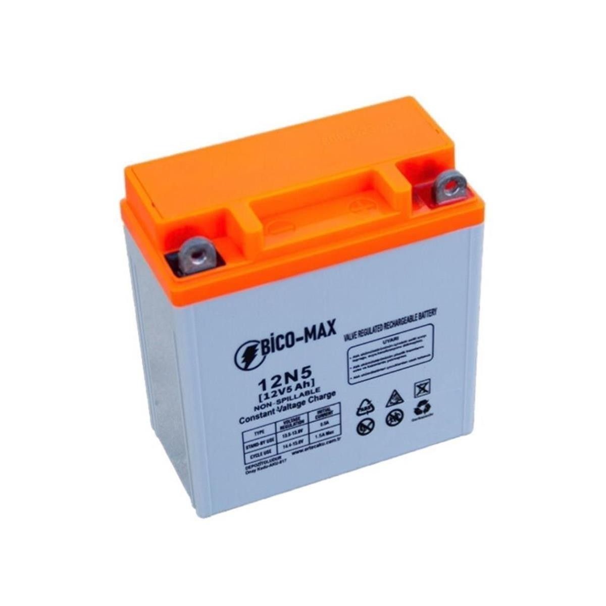 Bico-Max 12N5 12V 5A Benzinli Motor Aküsü