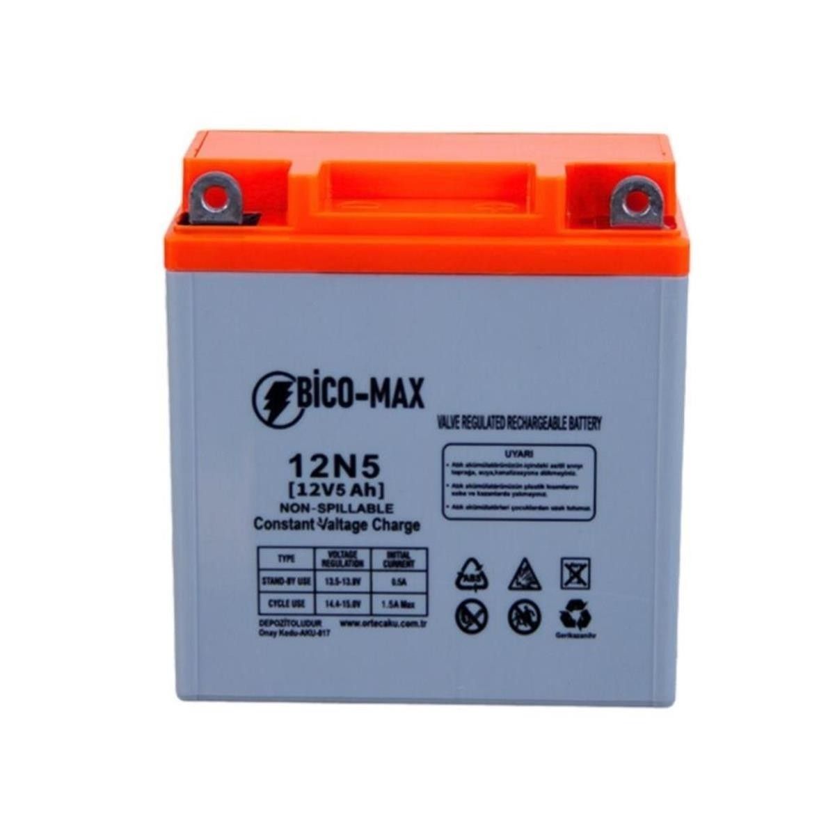 Bico-Max 12N5 12V 5A Benzinli Motor Aküsü #3