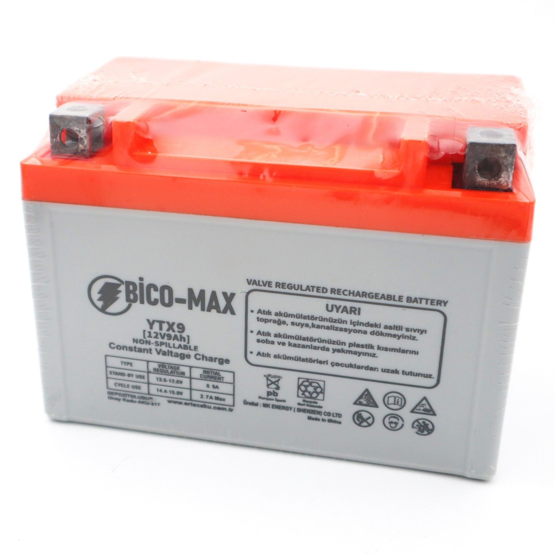 Bico-Max YTX9 12V 9A Benzinli Motor Aküsü