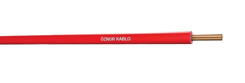 Öznur 1.5mm H07Z1-U NYA HFFR Kablo (Kırmızı)