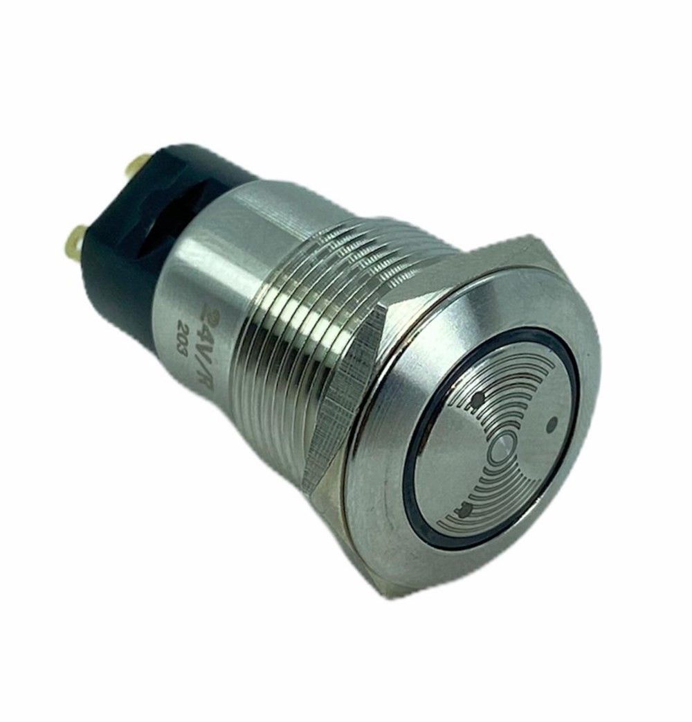 D92 19mm Metal Lırmızı Ledli Buzzer 24V