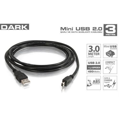 Dark 3m. Usb 2.0 Micro Usb Kablo #2