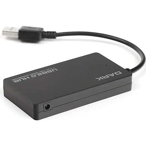 Dark 4 Port USB 2.0 USB Hub #3