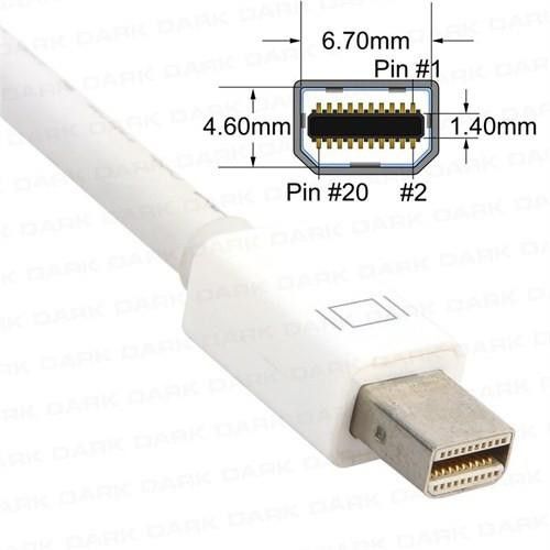 Dark AMDPXVGA Mini Displayport VGA Dönüştürücü #3