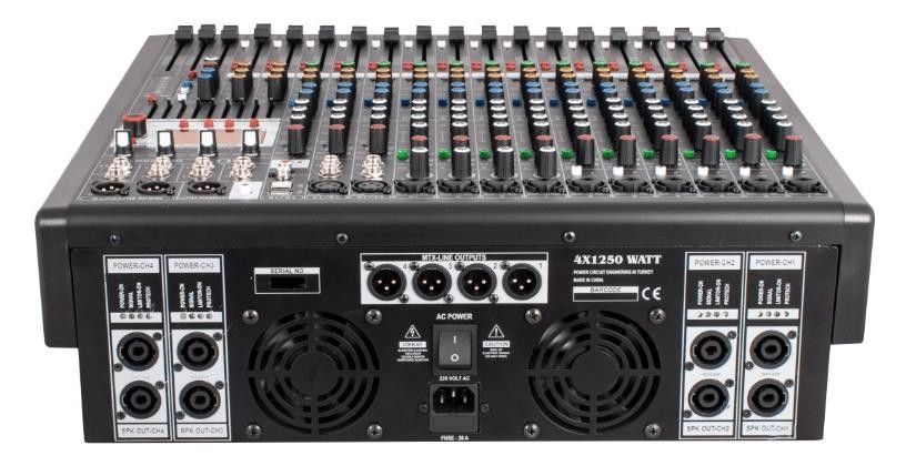 DDS DPX-PRO16 4x1250W 16 Kanal Power Mikser #2