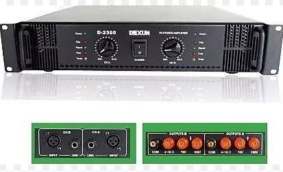 Dexun D-2300 2x200W 70-100V Power Mixer Anfi #2