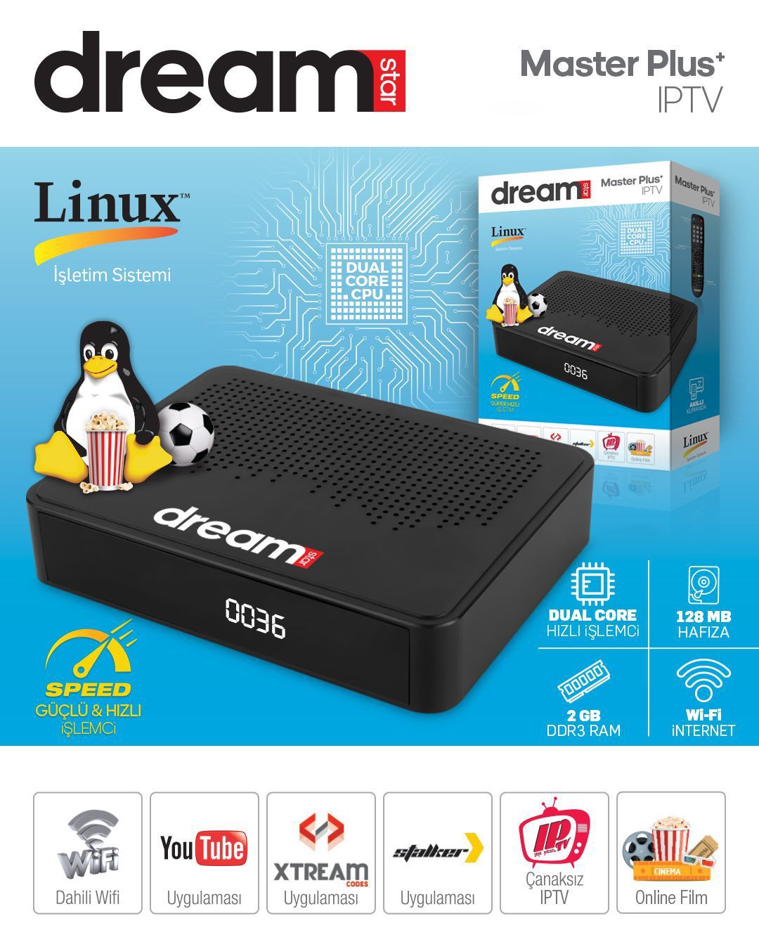 Dreamstar Master Plus Ip Tv Uydu Alıcı #4