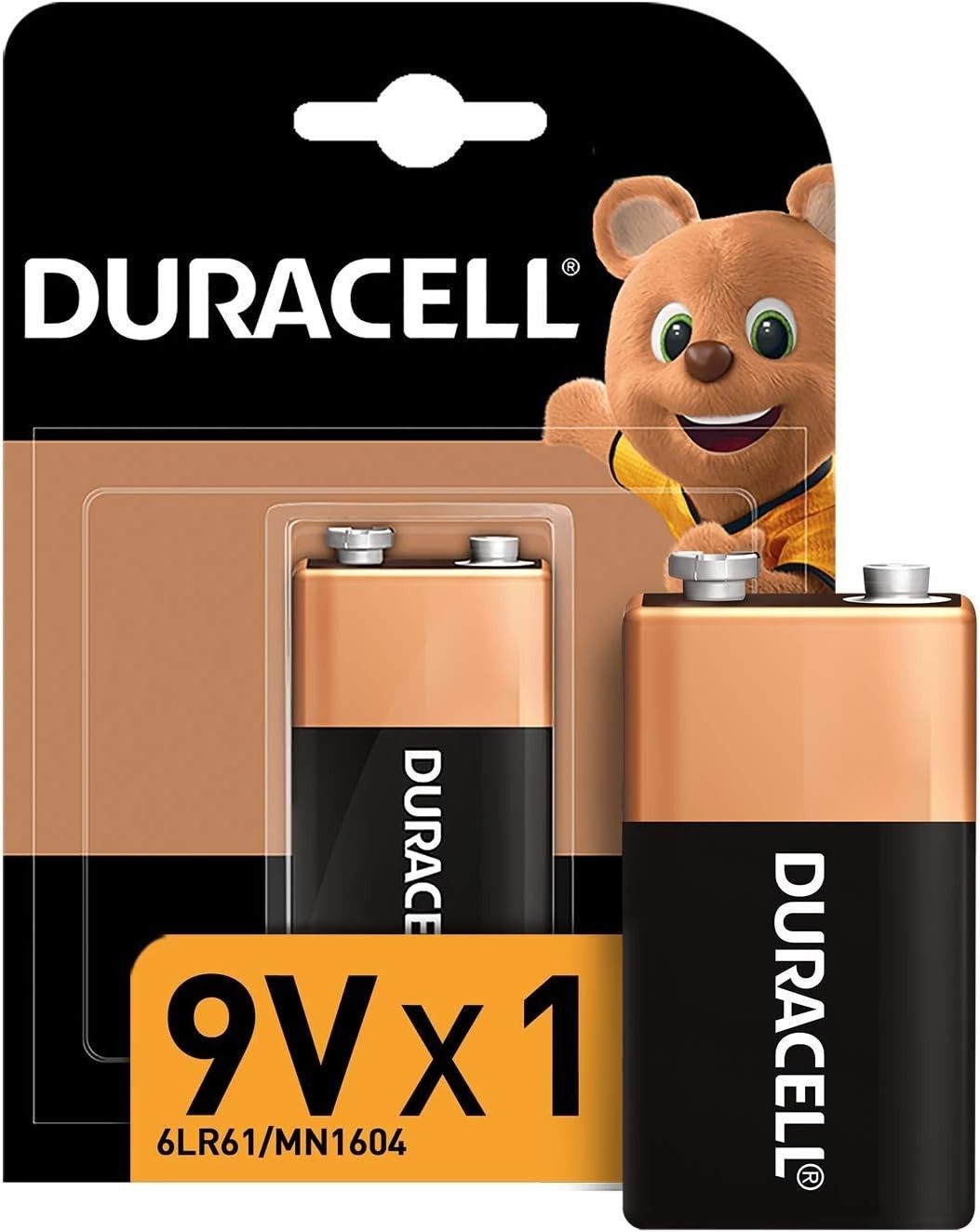 Duracell 6LR61,MN1604 9V Alkaline Pil (Tekli Blis)