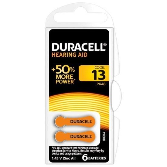 Duracell Activair-13 6 lı İşitme Cihazı Pili