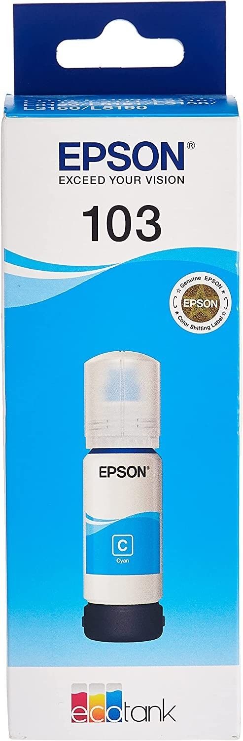 Epson 103 Ecotank 65ml. Mürekkep Cyan (Mavi) #2